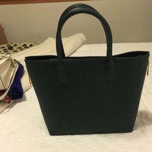 Hunter green H & M tote new